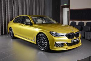 BMW M760Li Individual in Austin Yellow by 3D Design and Abu Dhabi Motors 2017 года